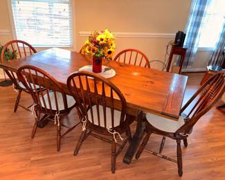 Absolutely stunning, handmade dining room table