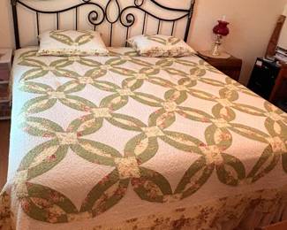 Beautiful king size wrought iron bed