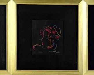 Peter Max “Romance Suite II” Serigraph Tryptich