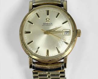 Omega Gold Filled Automatic Date Wrist Watch