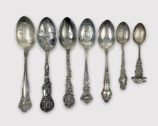 Sterling Silver Wisconsin State Collectible Spoons
