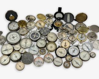 Group of (40) Various Compasses (P)