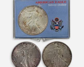 (3) 1oz Silver Eagles
