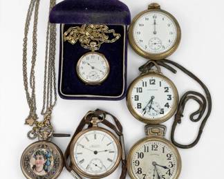 (5) Vintage Pocket Watches