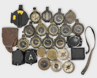 Group of (25) WWI Military Compasses (T)