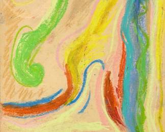 Mary Lee Abbott Oil Stick & Pastel on Paper B