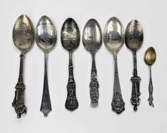 (7) Sterling Minnesota State Collectible Spoons