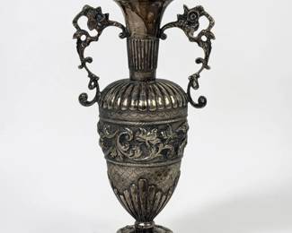 Antique English Silver Vase