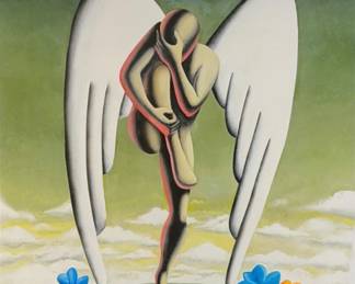 Mark Kostabi “Beyond Belief” Giclee in Color on Paper