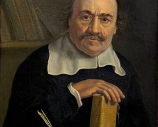 Adrien Sacquespee “Portrait of a Writer” Oil on Canvas