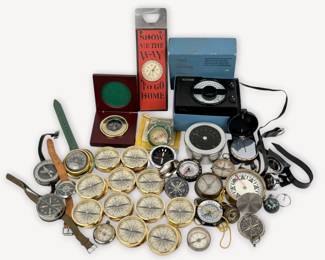 Group of (35) Various Compasses (Q)