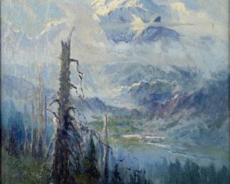 Sydney Laurence 'Mt. McKinley' Oil on Canvas