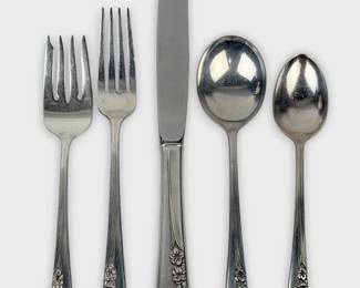 (95pc) International Blossom Time Sterling Silver Flatware Set