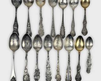 Sterling Silver Iowa State Collectible Spoons