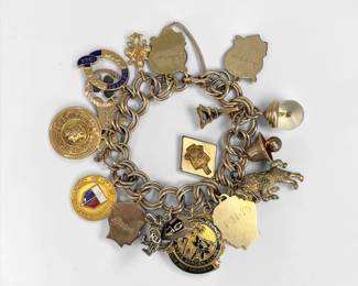 Gold Filled & 10K Gold Charm Bracelet