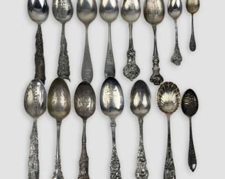 Sterling Silver Louisiana State Collectible Spoons