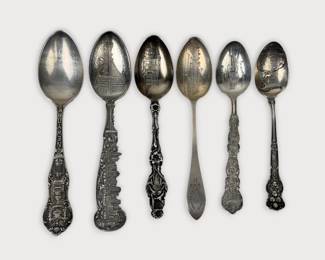 Sterling Silver New York State Collectible Spoons