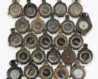 Group of (25) WWI Military Compasses (B)