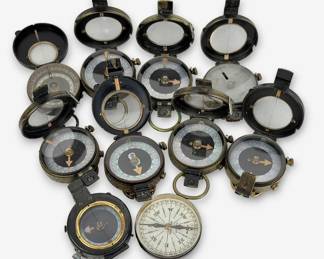 Group of (10) WWI Military Compasses (C)