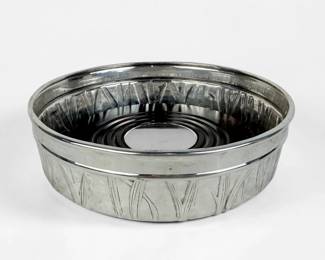 Tiffany & Co Sterling "Cattails" Wine Bottle Coaster