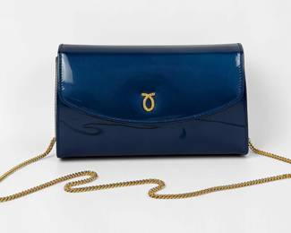 Launer London High Society Clutch in Royal Blue