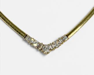 14K Yellow Gold 1 & 1/3 CTTW Diamond Necklace