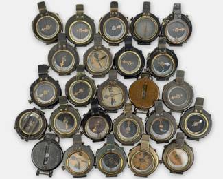 Group of (25) WWI Military Compasses (A)