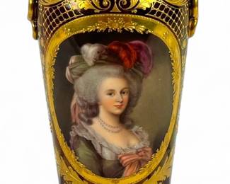 Austrian “Marie Antoinette” Portrait Vase