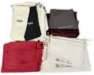 Large Group of Designer Dust Bags