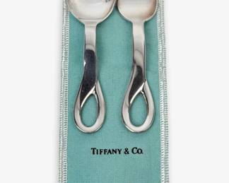 Tiffany & Co Sterling Elsa Paretti Baby Fork & Spoon