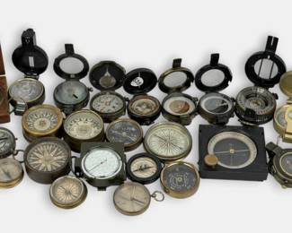 Group of (25) Various Compasses (K)