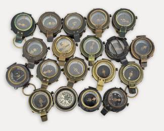 Group of (19) WWI Military Compasses (E)