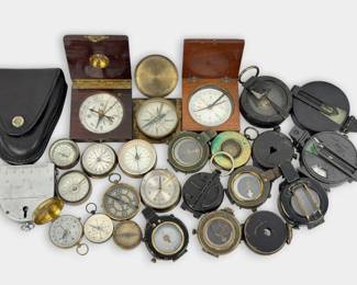 Group of (25) WWI Military Compasses (I)