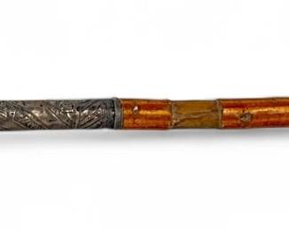 Silver Mounted Turkish Pusikan Or General's Baton