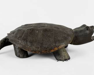 Casey Edwards Snapping Turtle Wood Carved Decoy