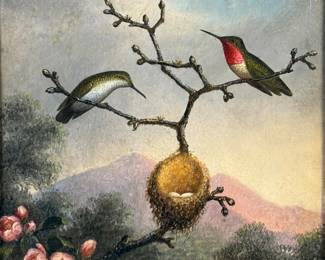 After Martin Johnson Heade By Ken Perenyi Oil on Canvas