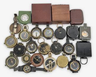 Group of (25) WWI Military Compasses (S)