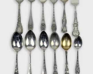Sterling Silver Wyoming State Collectible Spoons