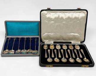 (2) Sets of Sterling Spoons