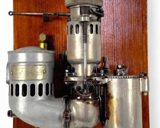 Vintage Rolls Royce Mounted Carburetor W/ Keychain
