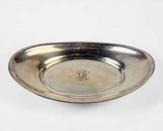 Sterling Silver Oval Serving Dish