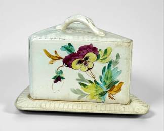 Antique Floral Cheese Dome