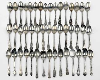Assorted Antique Sterling Silver Spoons