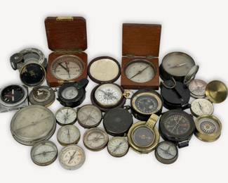 Group of (25) WWI Military Compasses (J)