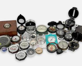 Group of (25) Various Compasses (M)