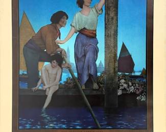 1924 Maxfield Parrish “The Venetian Lamplighter” Edison Mazda Calendar