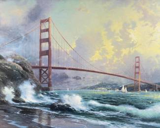 Thomas Kinkade “Golden Gate Bridge, San Fransisco” Print