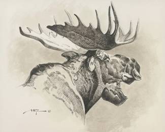 Dan Metz “Moose” Graphite Drawing