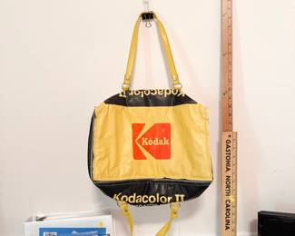 vintage 1980s Kodak Kodacolor II vinyl insulated tote bag