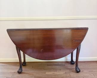 Antique Mahogany Drop-Leaf Table - This item is available to purchase on our website: https://www.pureandsimplecarolinas.com/shop